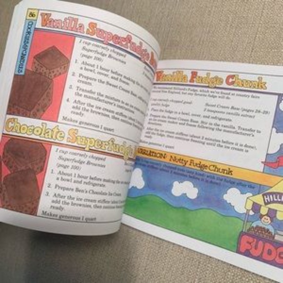 Ben & Jerry’s Homemade Ice Cream & Dessert Book - Paperback - Easy To Read - Picture 6 of 6